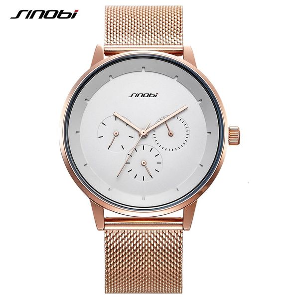 rose gold men watch sinobi brand luxury milan mesh band fashion casual date calendar quartz clock business watches mens gift, Slivery;brown
rose gold men watch sinobi brand luxury milan mesh band fashion casual date calendar quartz clock business watches mens gift, Slivery;brown