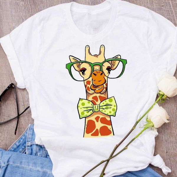 women graphic giraffe bow funny animal fashion cartoon clothes lady tees print clothing female t shirt womens t-shirt, White
women graphic giraffe bow funny animal fashion cartoon clothes lady tees print clothing female t shirt womens t-shirt, White