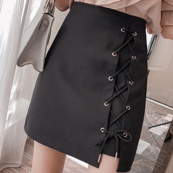 korean ulzzang office lady high waist a line mini skirts women lace up solid package hip skirts autumn female above knee, Black
korean ulzzang office lady high waist a line mini skirts women lace up solid package hip skirts autumn female above knee, Black