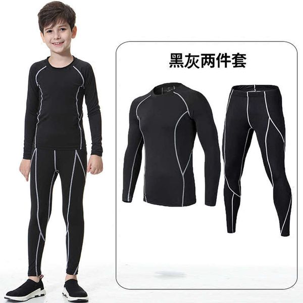 children's sports tights men's running fast drying basketball fitness suit elastic and breathable football training base coat, Gray
children's sports tights men's running fast drying basketball fitness suit elastic and breathable football training base coat, Gray