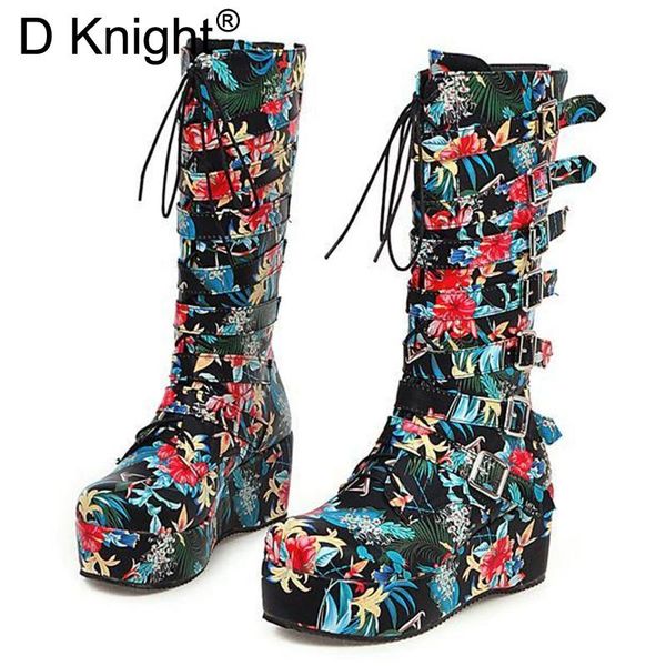 ethnic print flower women's boots round toe platform high heel women's mid-calf boots female short size 33-45, Black
ethnic print flower women's boots round toe platform high heel women's mid-calf boots female short size 33-45, Black