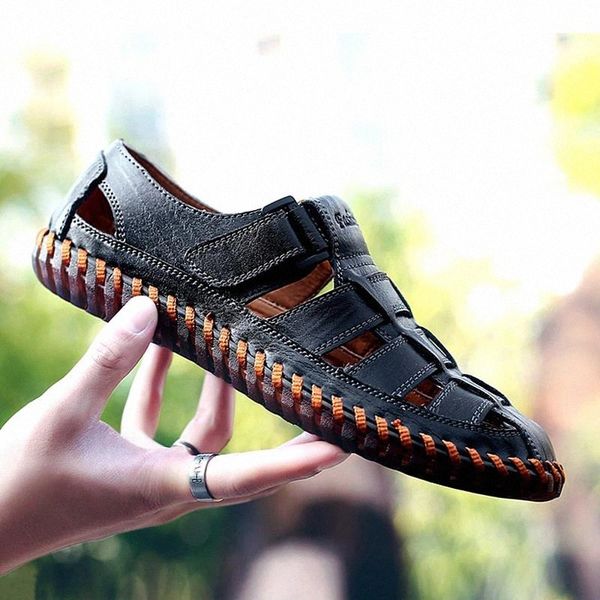 soft leather sandals men shoes 2019 summer beach sandals leather men male shoes flat non-slip soft summer a748 #qw7l, Black
soft leather sandals men shoes 2019 summer beach sandals leather men male shoes flat non-slip soft summer a748 #qw7l, Black