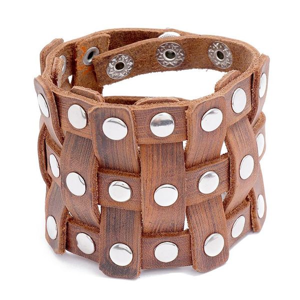 charm bracelets 2021 fashion men women punk rivets leather wide bangle vintage rock jewelry, Golden;silver
charm bracelets 2021 fashion men women punk rivets leather wide bangle vintage rock jewelry, Golden;silver