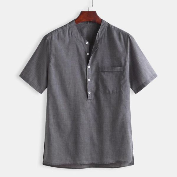 2020 summer men shirt baggy cotton linen solid pocket short sleeve turn-down collar shirts hawaiian shirt camisa masculina new1, White;black
2020 summer men shirt baggy cotton linen solid pocket short sleeve turn-down collar shirts hawaiian shirt camisa masculina new1, White;black