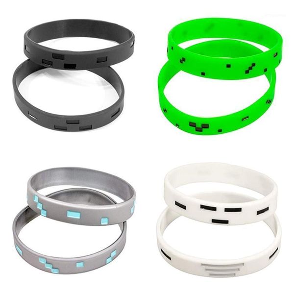 1pc punk style pixel style miner video game wristband silicone bracelets dropship1, Golden;silver
1pc punk style pixel style miner video game wristband silicone bracelets dropship1, Golden;silver
