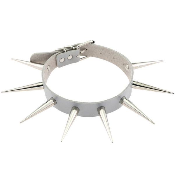 punk big metal spike rivets rock gothic chokers necklace leather stud collar choker necklace hip hop statement jewelry jllfeu, White
punk big metal spike rivets rock gothic chokers necklace leather stud collar choker necklace hip hop statement jewelry jllfeu, White