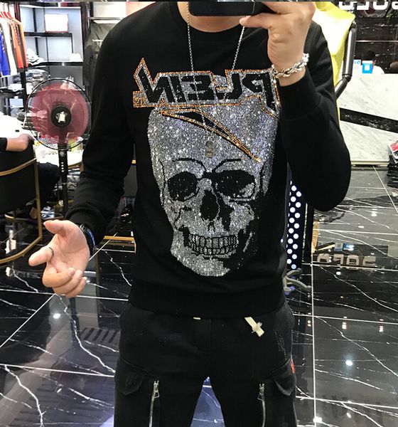 male autumn 2021 individual heavy skull iron around the neck pretty set sleeve long hoodies p7lb, Black
male autumn 2021 individual heavy skull iron around the neck pretty set sleeve long hoodies p7lb, Black