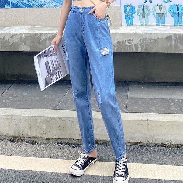 women's jeans cropped trousers ripped large size spring summer women high waist loose wide legs cotton casual young ladies jeans1, Blue
women's jeans cropped trousers ripped large size spring summer women high waist loose wide legs cotton casual young ladies jeans1, Blue