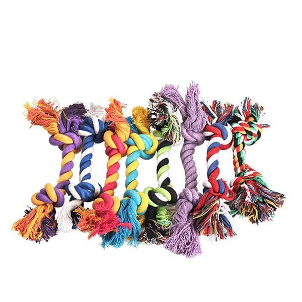 pets dog cotton chews knot toys colorful durable braided bone rope 18cm funny dog cat toys x2srp
pets dog cotton chews knot toys colorful durable braided bone rope 18cm funny dog cat toys x2srp