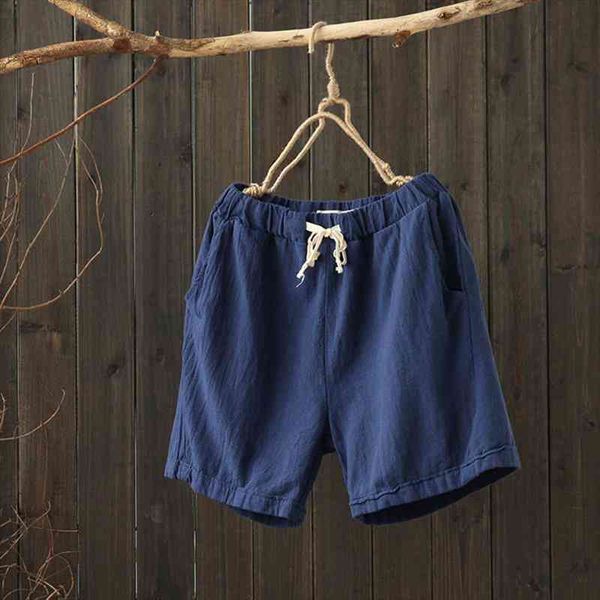 women summer shorts elastic waist 6 color pockets cotton linen summer plus size women cloths casual shorts, White;black
women summer shorts elastic waist 6 color pockets cotton linen summer plus size women cloths casual shorts, White;black