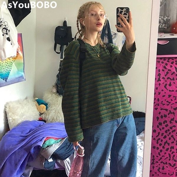 harajuku ins vintage girl warm winter new arrival vneck striped green women sweater yq-1052 y200720, White;black
harajuku ins vintage girl warm winter new arrival vneck striped green women sweater yq-1052 y200720, White;black