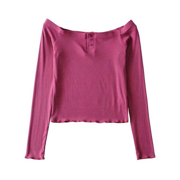 long the shoulder sleeve off women's style slim high waist exposed navel short t-shirt, Black;gray
long the shoulder sleeve off women's style slim high waist exposed navel short t-shirt, Black;gray