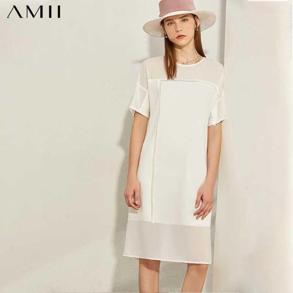 amii minimalism spring summer fashion spliced thin women dress causal oneck solid loose knee-length female dress 120800391, Black;gray
amii minimalism spring summer fashion spliced thin women dress causal oneck solid loose knee-length female dress 120800391, Black;gray