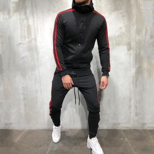 hooded single-row button cardigan long pants men sports set fall winter hip-hop color matching clothes pantalon chandal hombre1, Gray
hooded single-row button cardigan long pants men sports set fall winter hip-hop color matching clothes pantalon chandal hombre1, Gray