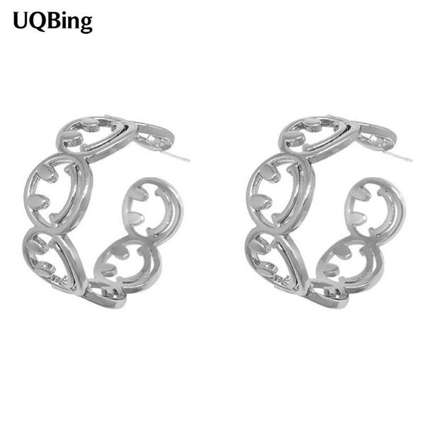 hoop & huggie gold/silver color round circle women smile earrings jewelry gifts, Golden;silver
hoop & huggie gold/silver color round circle women smile earrings jewelry gifts, Golden;silver