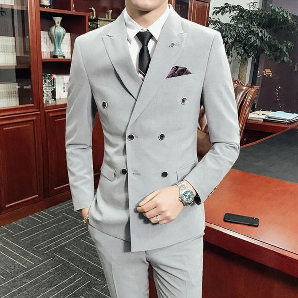 korean style men suits business formal long sleeve slim fashion men suits blazer mujer men's clothing db60xf, White;black
korean style men suits business formal long sleeve slim fashion men suits blazer mujer men's clothing db60xf, White;black