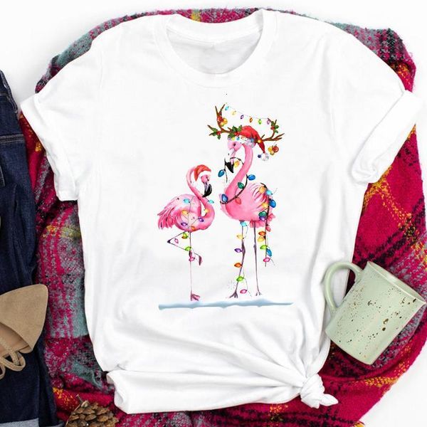 tee для женщин леди flamingo праздник мультфильм зимний новый год веселый рождественские печати футболка из футболки, White
tee для женщин леди flamingo праздник мультфильм зимний новый год веселый рождественские печати футболка из футболки, White