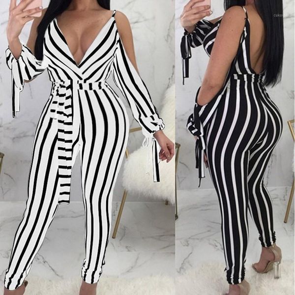 2020 zanzea women's deep v neck jumpsuits striped rompers casual backless summer pants off shoulder playsuits oversized 5xl1, Black;white
2020 zanzea women's deep v neck jumpsuits striped rompers casual backless summer pants off shoulder playsuits oversized 5xl1, Black;white