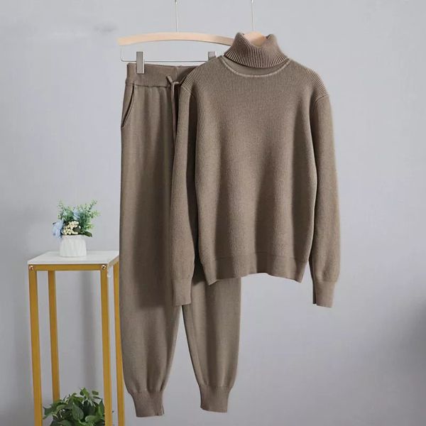 women sweater suits track costumes 2 piece sets autumn winter thick turtleneck pullover soft female jumper pull femm, Gray
women sweater suits track costumes 2 piece sets autumn winter thick turtleneck pullover soft female jumper pull femm, Gray