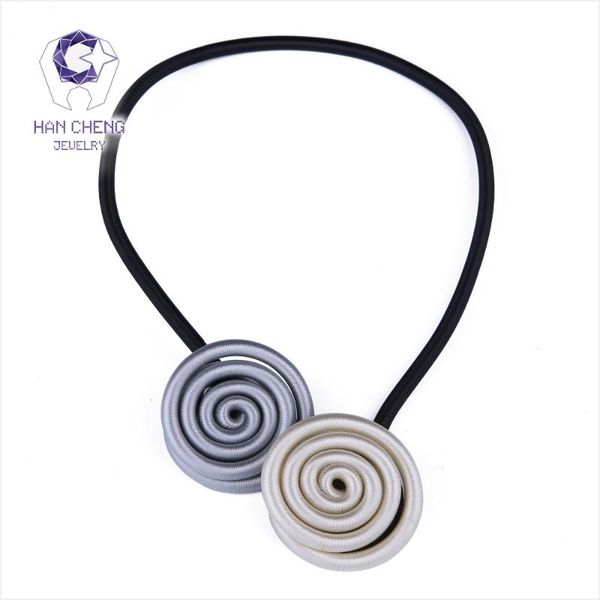 hancheng new fashion handwork adjust silk metal spiral choker necklace women necklaces statement collar jewelry bijoux, Golden;silver
hancheng new fashion handwork adjust silk metal spiral choker necklace women necklaces statement collar jewelry bijoux, Golden;silver