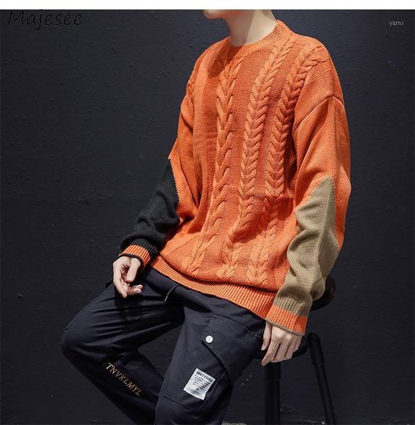 men pullover panelled patchwork loose ins chic knitted sweater male ulzzang korean style casual o-neck trendy streetwear clothes1, White;black
men pullover panelled patchwork loose ins chic knitted sweater male ulzzang korean style casual o-neck trendy streetwear clothes1, White;black