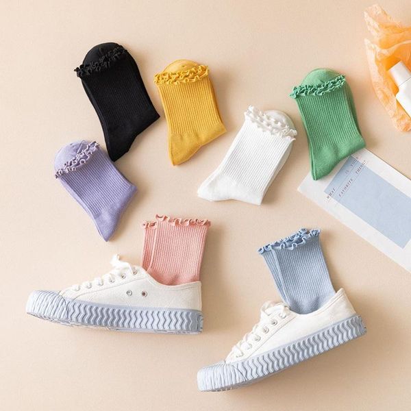 socks & hosiery frilly ruffle women lace cute solid color harajuku cotton kawaii happy 2021 autumn winter long high woman girl sox, Black;white
socks & hosiery frilly ruffle women lace cute solid color harajuku cotton kawaii happy 2021 autumn winter long high woman girl sox, Black;white