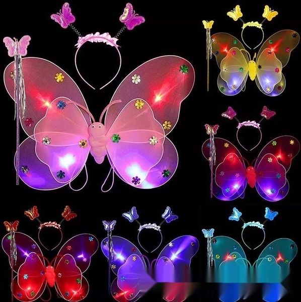 inuly luminous wings three-piece angel with lights double-layer set wings children's performance luminous butterfly prop butterfly cost
inuly luminous wings three-piece angel with lights double-layer set wings children's performance luminous butterfly prop butterfly cost