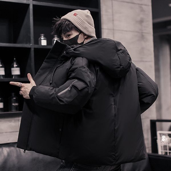 new thickened short men's college style down jacket in winter, Black;brown
new thickened short men's college style down jacket in winter, Black;brown