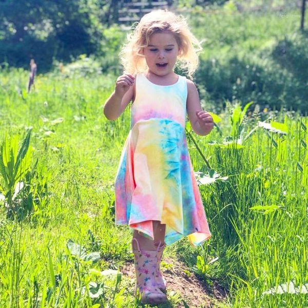 girl's dresses fashion tie-dyed print princess dress for girls toddler baby sleeveless rainbow sundress kids summer ju61, Red;yellow
girl's dresses fashion tie-dyed print princess dress for girls toddler baby sleeveless rainbow sundress kids summer ju61, Red;yellow