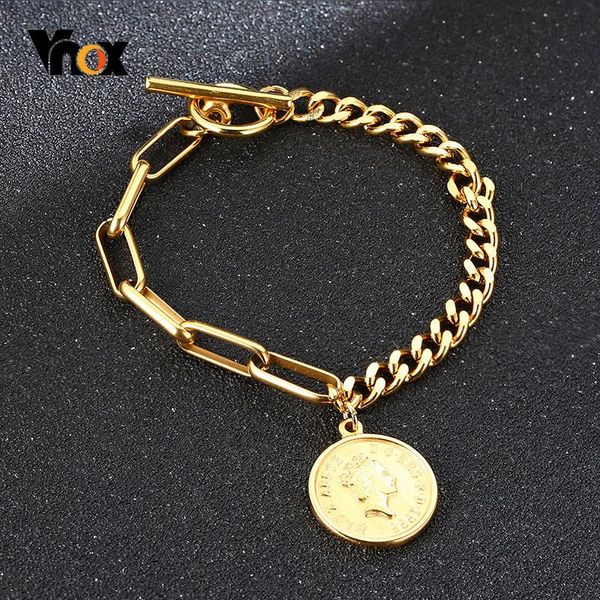 vnox new design stylish chain bracelets for women gold tone maria charm bracelet female trendy jewelry, Black
vnox new design stylish chain bracelets for women gold tone maria charm bracelet female trendy jewelry, Black