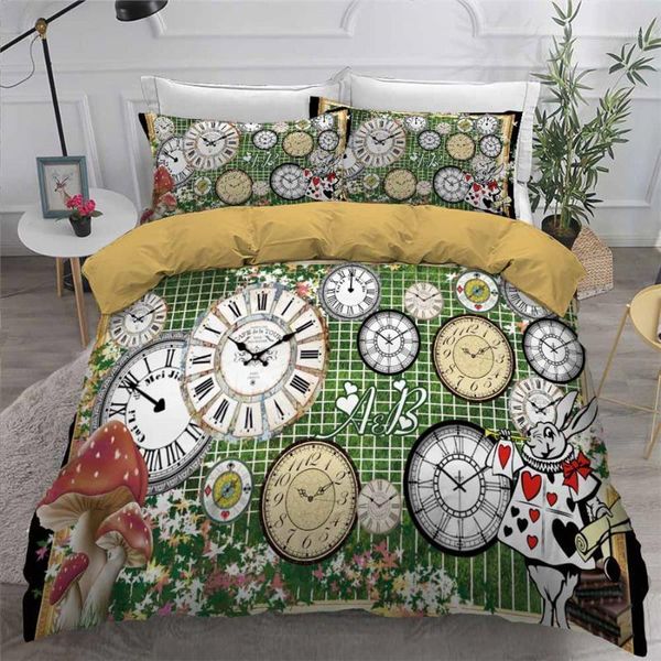 bedding sets helengili 3d set clock print duvet cover bedcloth with pillowcase bed home textiles #zhong351 
bedding sets helengili 3d set clock print duvet cover bedcloth with pillowcase bed home textiles #zhong351