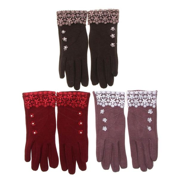 women winter velvet keep warm touch screen gloves full finger windproof lace button decoration mittens outdoor necessary, Blue;gray
women winter velvet keep warm touch screen gloves full finger windproof lace button decoration mittens outdoor necessary, Blue;gray