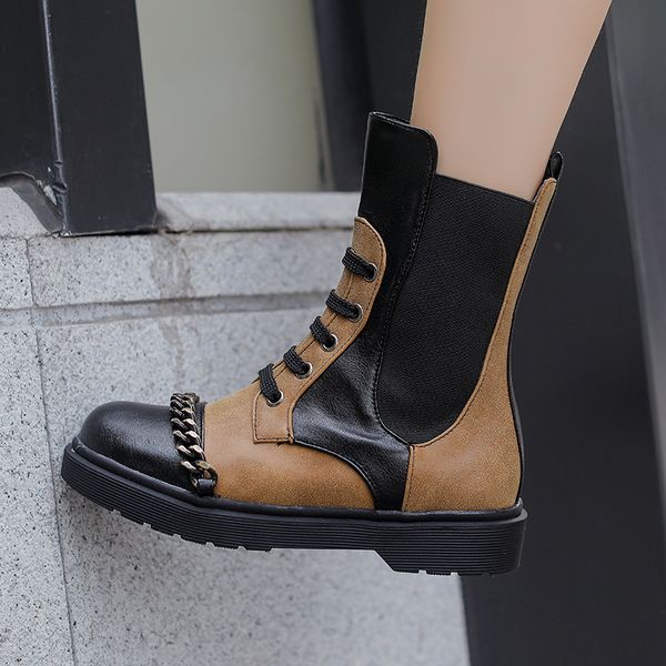 recent 2020 most womens short round-headed head metal locomotive chain decoration women's leather boots big 34-43 h7h3, Black
recent 2020 most womens short round-headed head metal locomotive chain decoration women's leather boots big 34-43 h7h3, Black