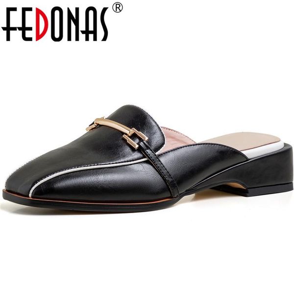 fedonas elegant 2020 women thick heeled pumps cow genuine leather square toe pumps metal decoration woman concise shoes woman, Black
fedonas elegant 2020 women thick heeled pumps cow genuine leather square toe pumps metal decoration woman concise shoes woman, Black