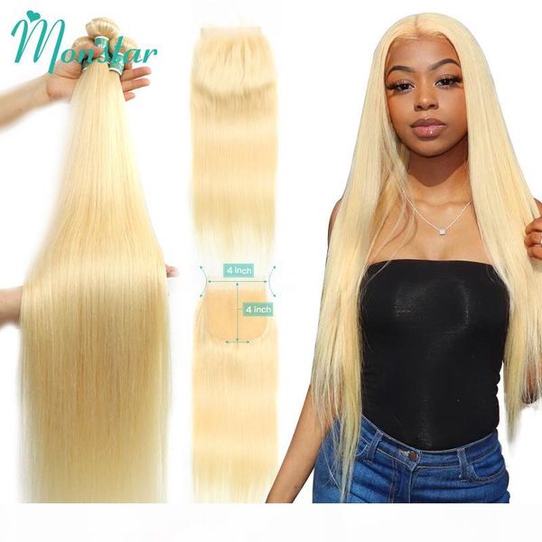 monstar 613 blonde bundle with 5x5 lace closure peruvian straight remy human hair 28 30 32 34 36 inch 3 bundles with 613 closure, Black;brown
monstar 613 blonde bundle with 5x5 lace closure peruvian straight remy human hair 28 30 32 34 36 inch 3 bundles with 613 closure, Black;brown