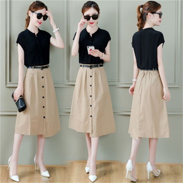 of two pieces and complet de brand skirt woman suit femme deux garments feminine vgj3, White
of two pieces and complet de brand skirt woman suit femme deux garments feminine vgj3, White