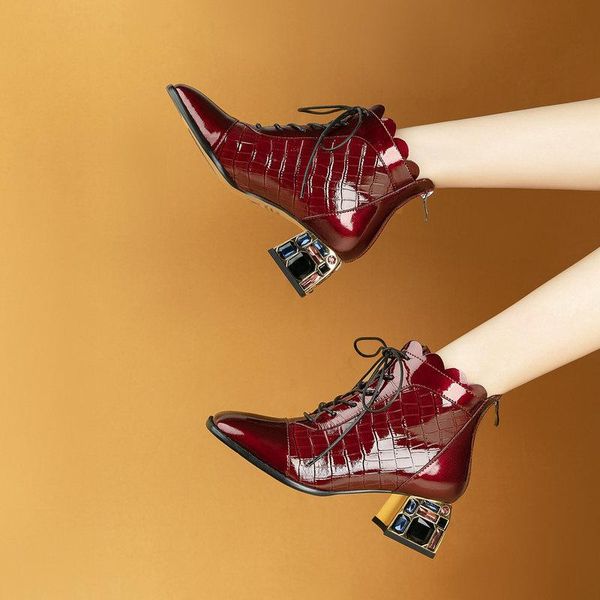 ladies boots genuine leather rhinestone high heels women ankle boots 2020 autumn winter party warm shoes woman, Black
ladies boots genuine leather rhinestone high heels women ankle boots 2020 autumn winter party warm shoes woman, Black