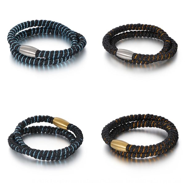 fashion simple bracelet bracelet personality two circle woven cowhide 316 stainless steel magneticmen's hand 3adop, Golden;silver
fashion simple bracelet bracelet personality two circle woven cowhide 316 stainless steel magneticmen's hand 3adop, Golden;silver