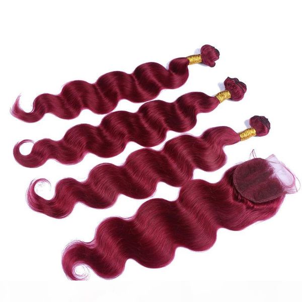 brazilian virgin red human hair weaves with closure body wave wavy burgundy red 4x4 front lace closure with 3bundles 4pcs lot, Black
brazilian virgin red human hair weaves with closure body wave wavy burgundy red 4x4 front lace closure with 3bundles 4pcs lot, Black