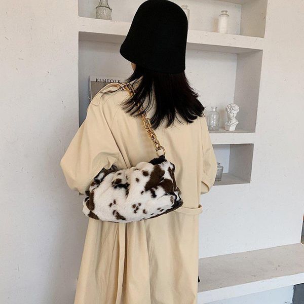 women handbags cow pattern casual plush designer ladies women bags fashionable shoulder messenger bags 2020
women handbags cow pattern casual plush designer ladies women bags fashionable shoulder messenger bags 2020