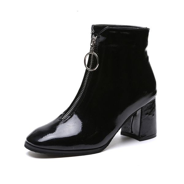2021 women ankle fashion ladies pumps high heels patent leather shoes square toe thin plush autumn winter new boots 1 06zu, Black
2021 women ankle fashion ladies pumps high heels patent leather shoes square toe thin plush autumn winter new boots 1 06zu, Black