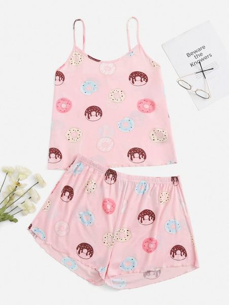 plus donut print cami pj set v0ow#, Black;white
plus donut print cami pj set v0ow#, Black;white