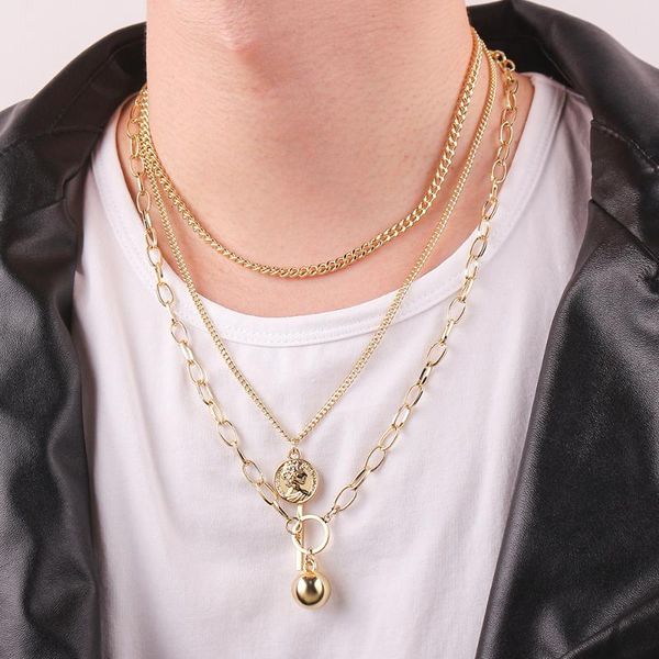 chains 2021 round ot cuff multilayer hip-hop necklace personality fashion long chain street hip hop geometric jewelry gifts, Silver
chains 2021 round ot cuff multilayer hip-hop necklace personality fashion long chain street hip hop geometric jewelry gifts, Silver