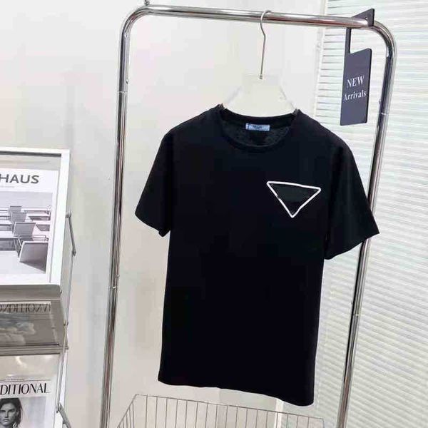 luxurious summer tide brand men's t-shirts p home pra triangle letter printing men and women with the same round neck short-sleeved cot, White;black
luxurious summer tide brand men's t-shirts p home pra triangle letter printing men and women with the same round neck short-sleeved cot, White;black