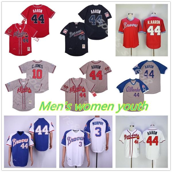 custom vintage atlanta 44 hank aaron h.aaron 3 dale murphy 10 chipper jones 1957 1963 1973 1974 1982's jerseys 03, Blue;black
custom vintage atlanta 44 hank aaron h.aaron 3 dale murphy 10 chipper jones 1957 1963 1973 1974 1982's jerseys 03, Blue;black