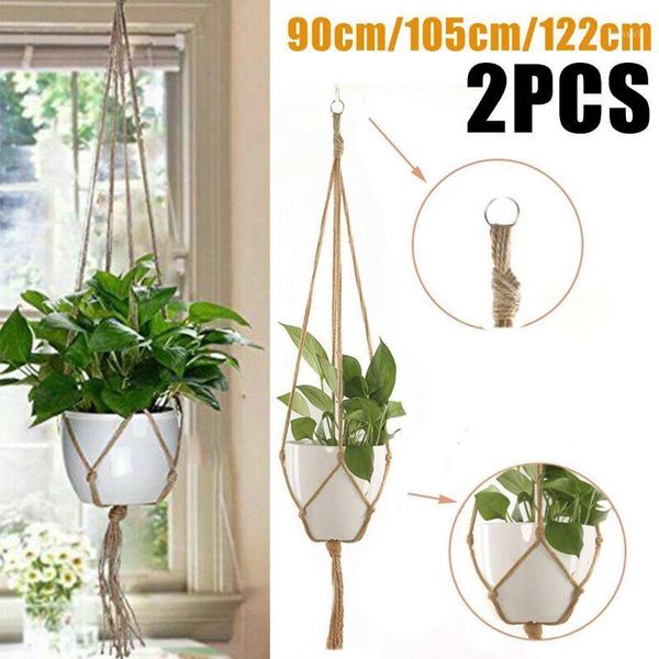 2pcs plant flower hanger macrame jute for indoor outdoor ceiling deck balcony round and square pots wall decoration garden1
2pcs plant flower hanger macrame jute for indoor outdoor ceiling deck balcony round and square pots wall decoration garden1