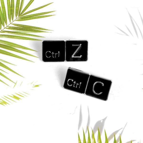 ctrl c / ctrl z keyboard brooches black copy return shortcut enamel pins badges backpack clothes lapel pin jewelry gift1, Gray
ctrl c / ctrl z keyboard brooches black copy return shortcut enamel pins badges backpack clothes lapel pin jewelry gift1, Gray
