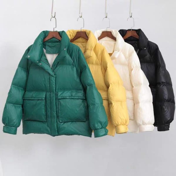 2020 new fashion autumn and winter down jacket women's clothing short stand collar loose fashion bakery jacket female down coat, Black
2020 new fashion autumn and winter down jacket women's clothing short stand collar loose fashion bakery jacket female down coat, Black