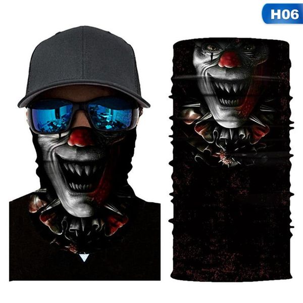 the clown bike fishing sport ski 3d seamless headwear skull neck bandanas windproof magic scarf cycling hiking mask neck gaiter, Black
the clown bike fishing sport ski 3d seamless headwear skull neck bandanas windproof magic scarf cycling hiking mask neck gaiter, Black