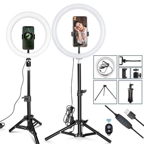 10 inch 12" led ring light portable usb ring lamps dimmable makeup annular lamp with phone holder tripod for video youtube p
10 inch 12" led ring light portable usb ring lamps dimmable makeup annular lamp with phone holder tripod for video youtube p